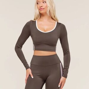 Gymshark Piping Long Sleeve Crop Top